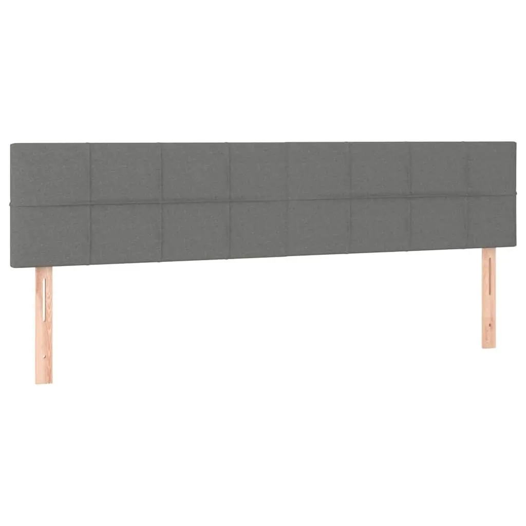 Grey Fabric Headboard with Adjustable Support 160x5x78/88 cm