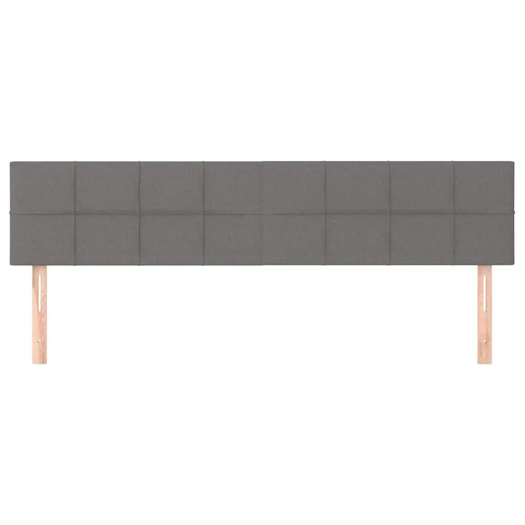 Grey Fabric Headboard with Adjustable Support 160x5x78/88 cm