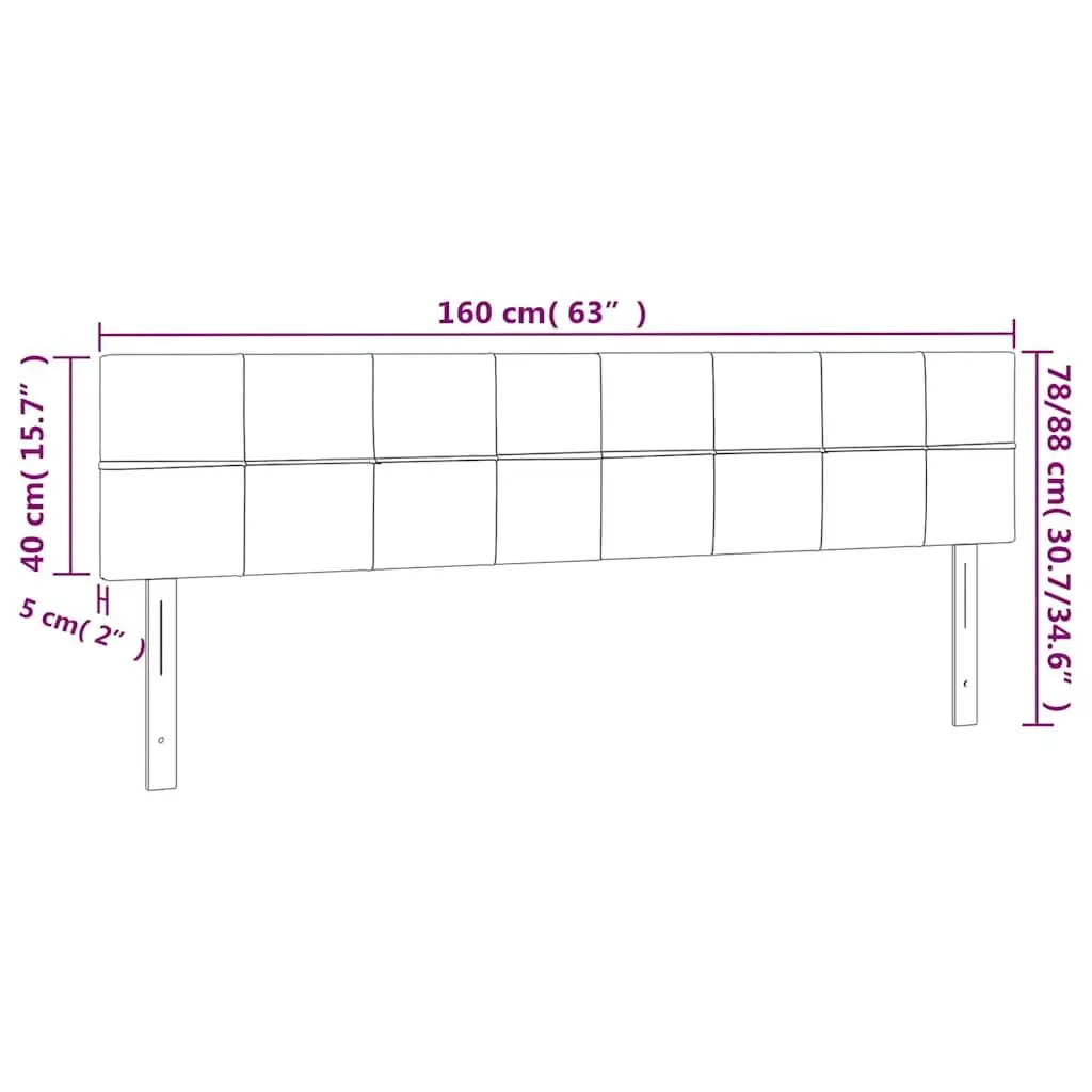 Black Fabric Headboard with Adjustable Height