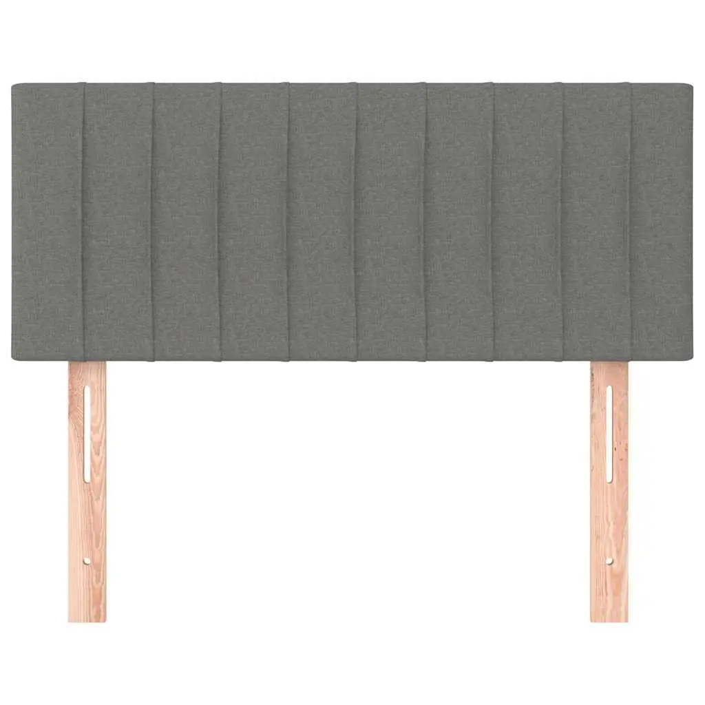Dark Grey Headboard 100x5x78/88 cm Fabric