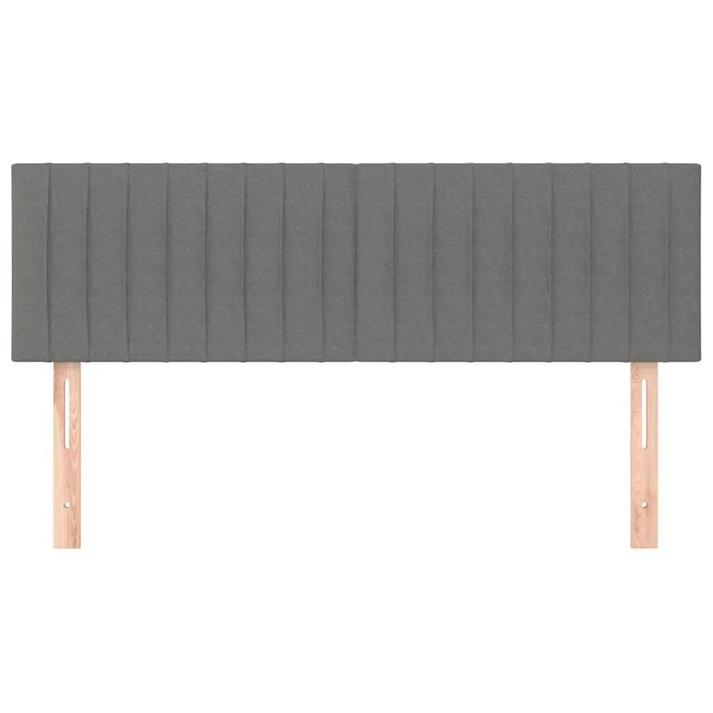 Dark Grey Fabric Headboard with Adjustable Height