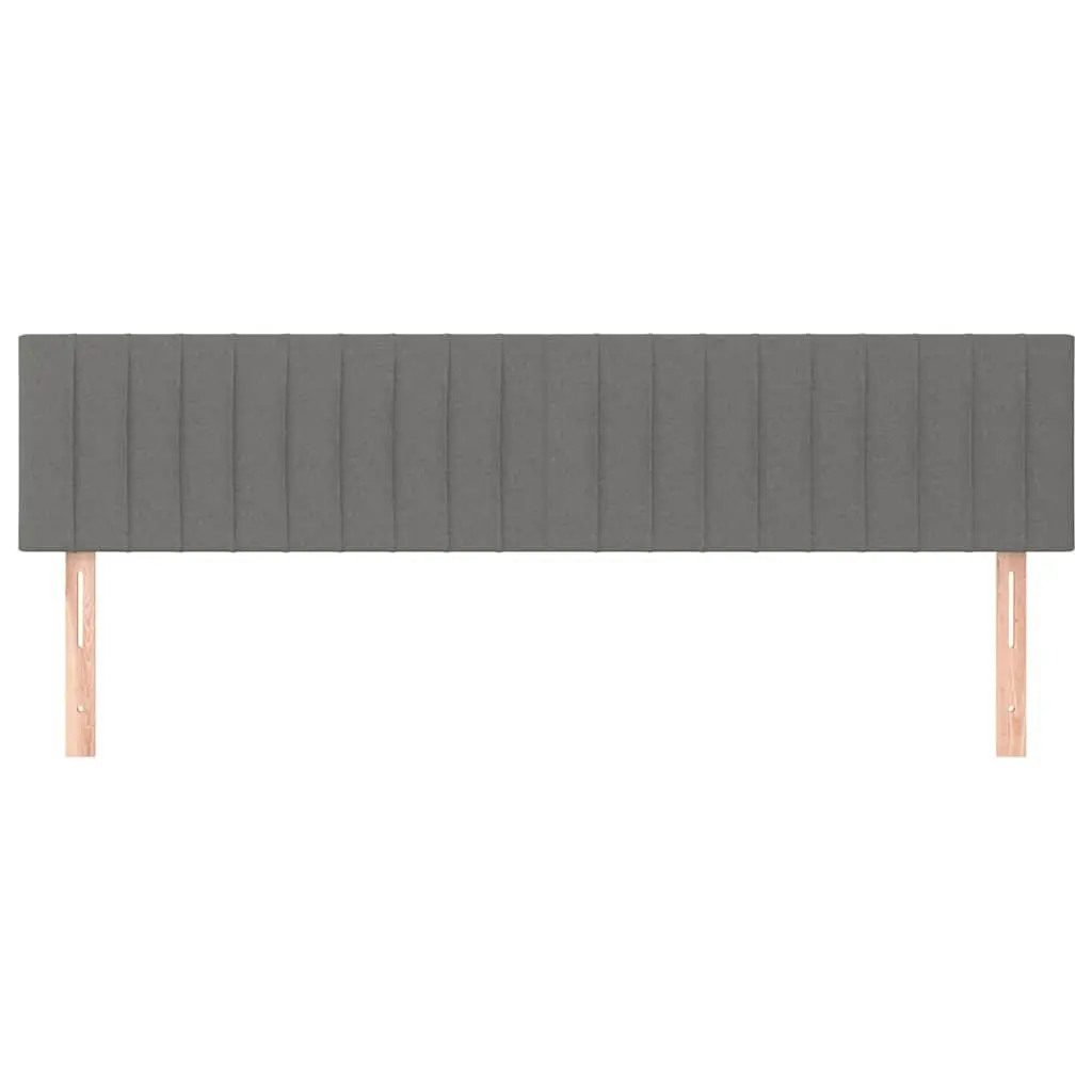 Grey Fabric Headboard 160x5x78/88 cm
