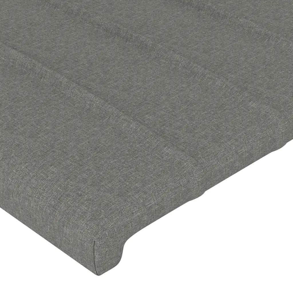 Grey Fabric Headboard 160x5x78/88 cm