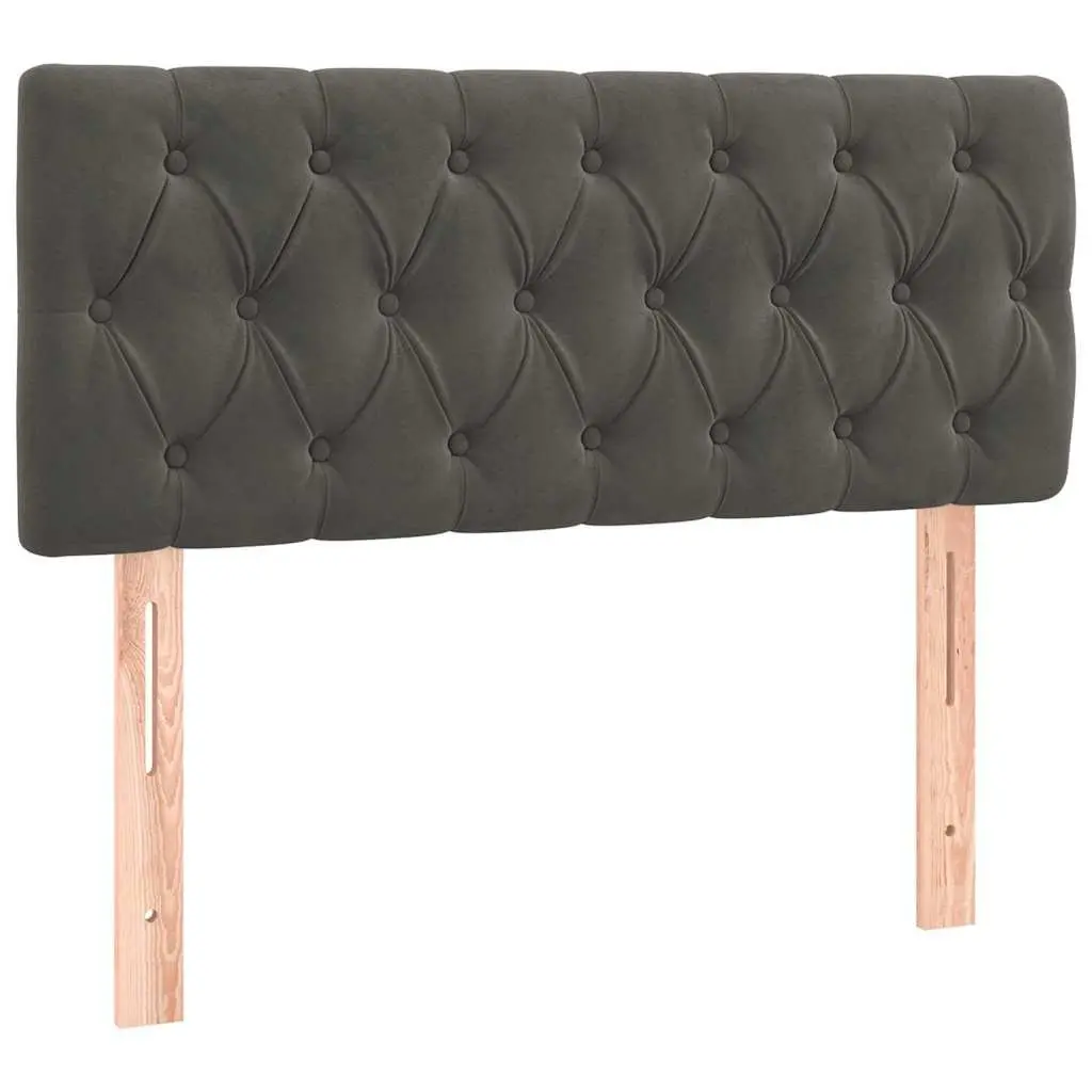 Grey Velvet Headboard 100cm for Bed Frames