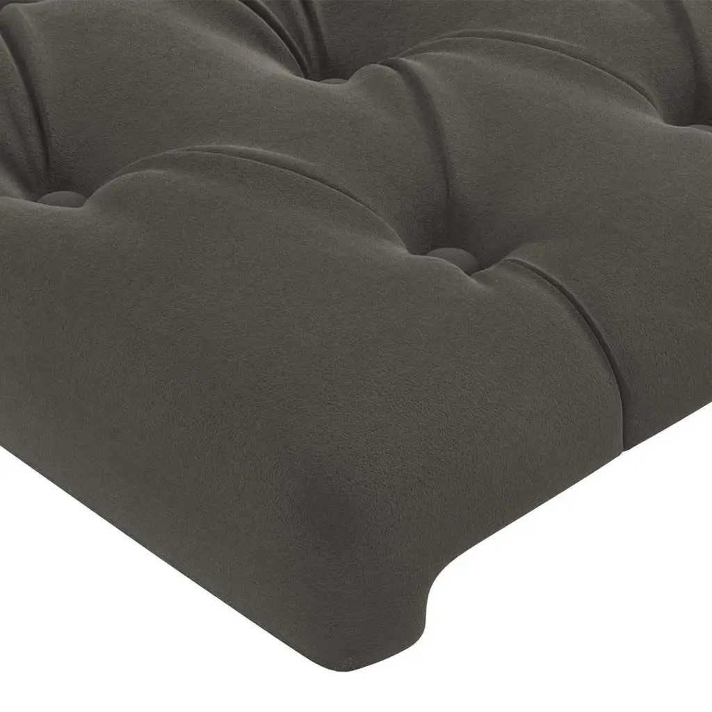 Grey Velvet Headboard 100cm for Bed Frames