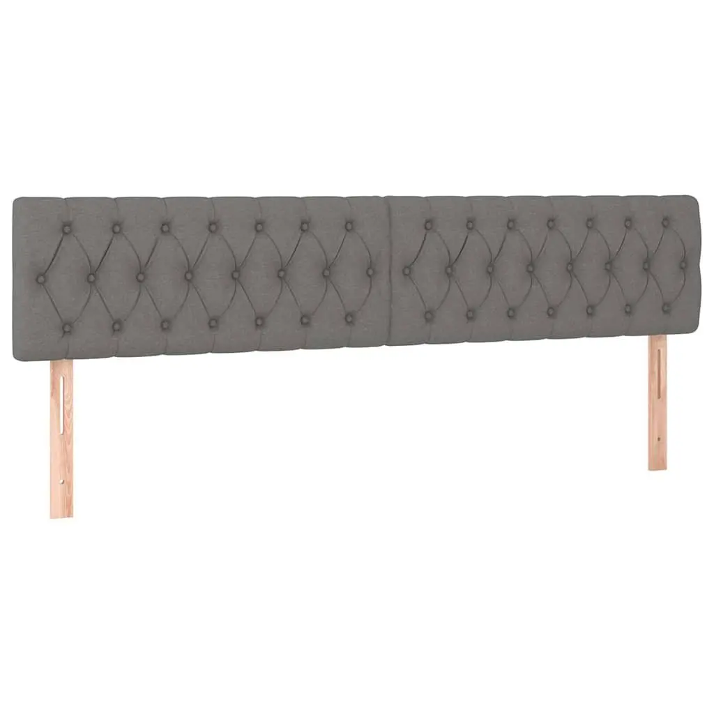Dark Grey Fabric Headboard with Adjustable Height