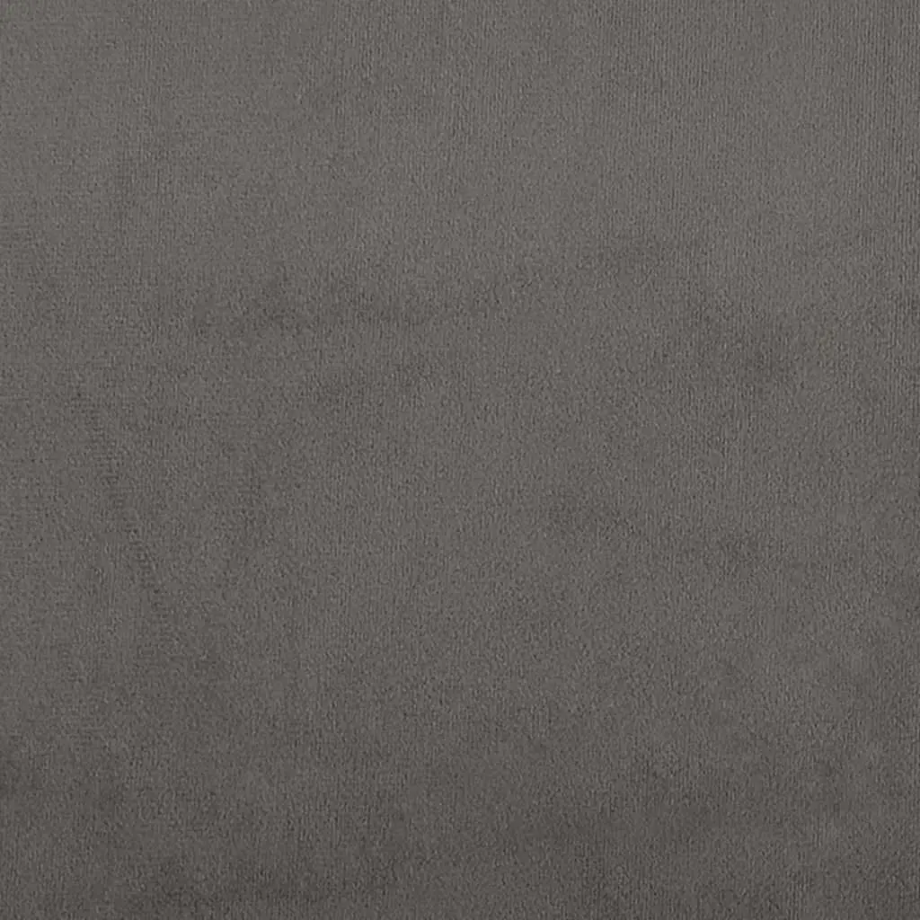 Dark Grey Velvet Headboard 100 cm Wooden Adjustable Height Bedroom Furniture