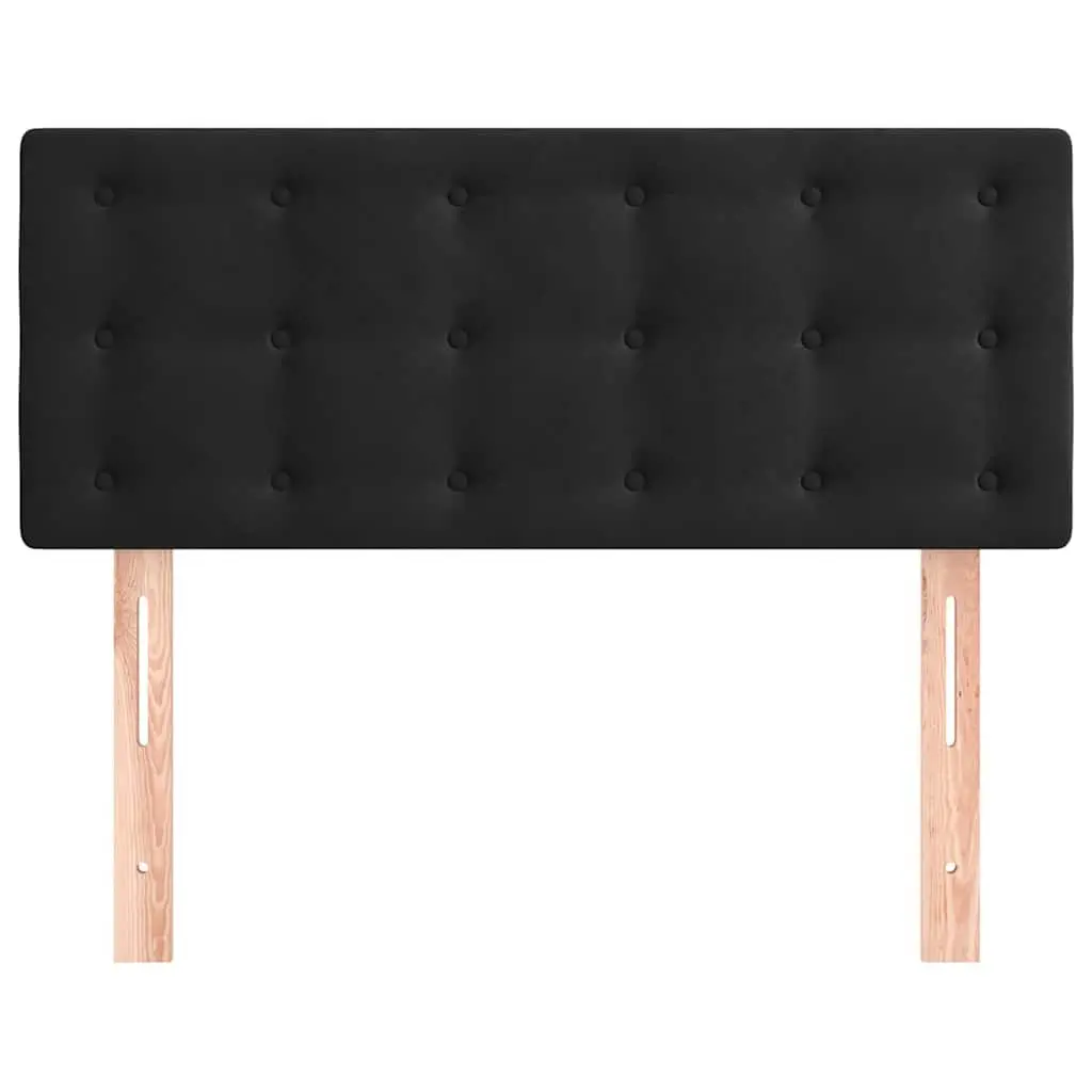 100 cm Black Velvet Headboard for Beds