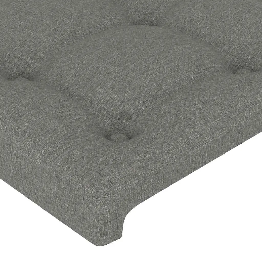 Headboard Dark Grey 160x5x78/88 cm Fabric Bedroom Bed Head Support Back Rest