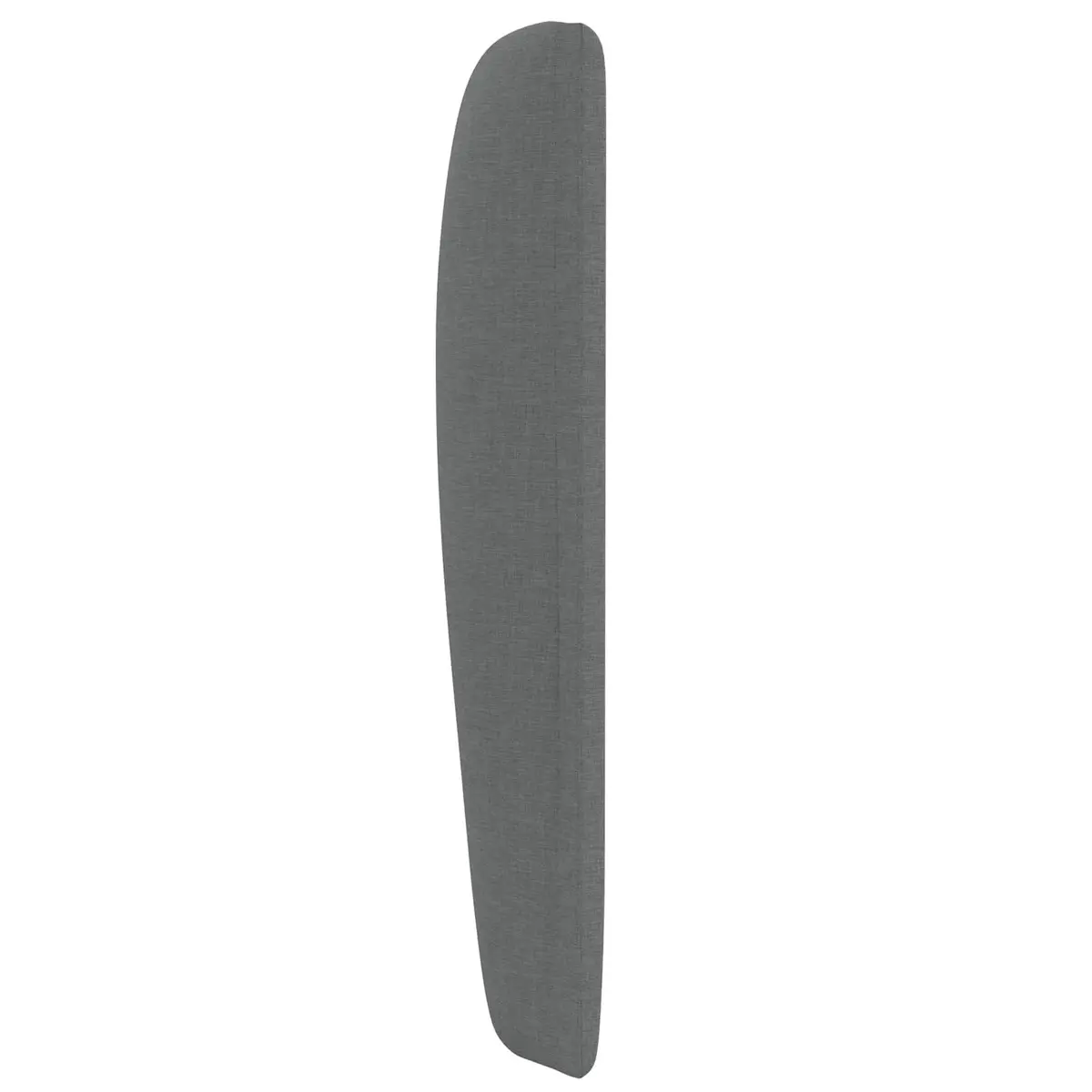 Dim Grey Fabric Upholstered Wave Ear Headboard