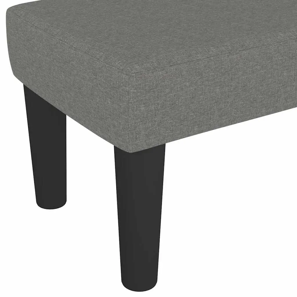 Grey Fabric Upholstered Bench for Living Spaces