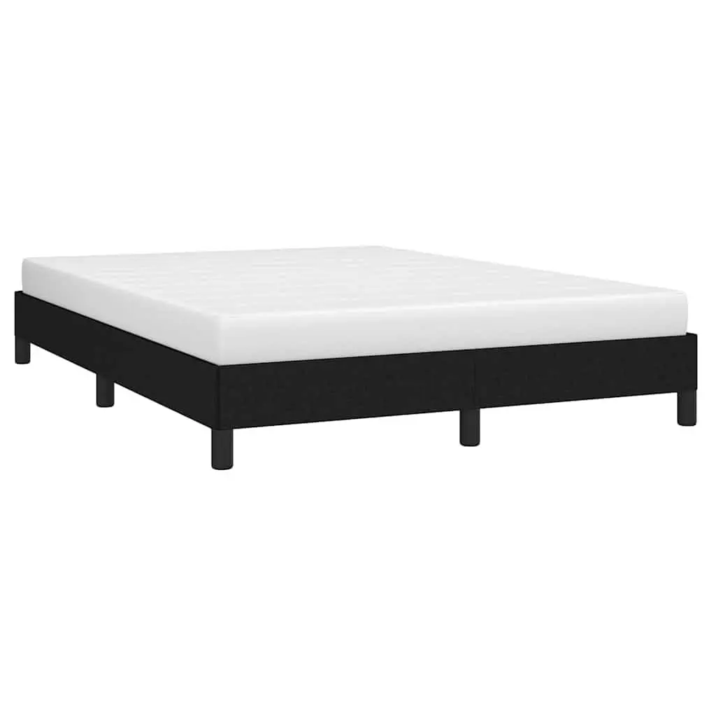 Queen Bed Frame in Black Fabric, 152x203 cm