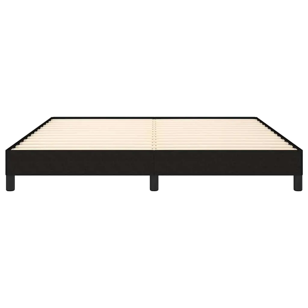 Queen Bed Frame in Black Fabric, 152x203 cm