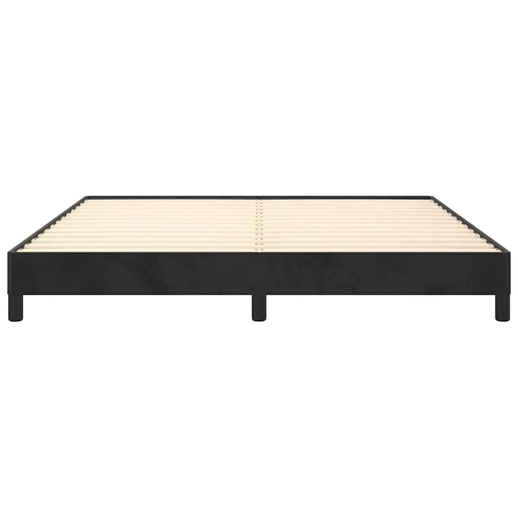 Black Velvet Queen Bed Frame 152x203 cm