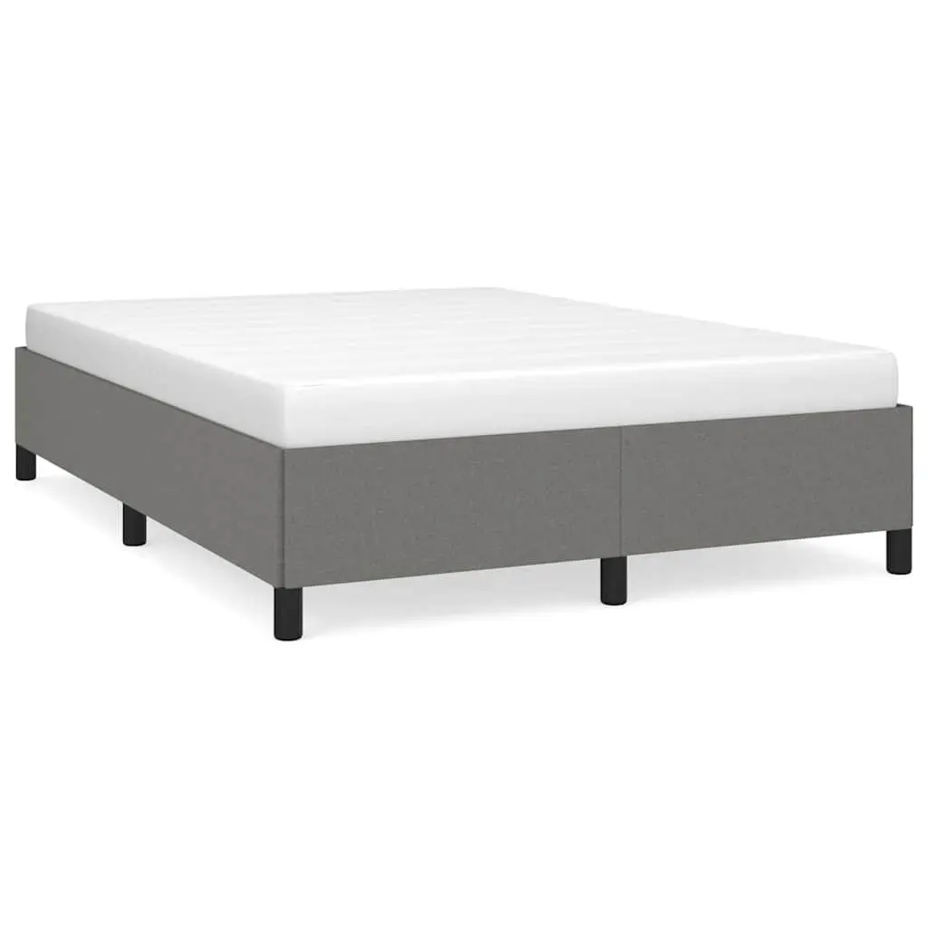 Grey Fabric Queen Bed Frame 152x203 cm for Comfort