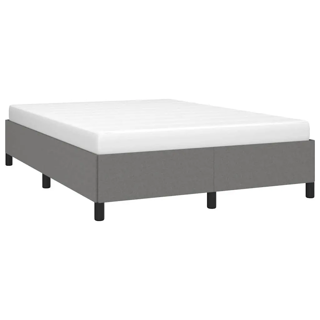 Grey Fabric Queen Bed Frame 152x203 cm for Comfort