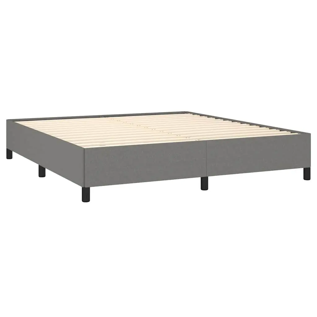 Grey Fabric Queen Bed Frame 152x203 cm for Comfort