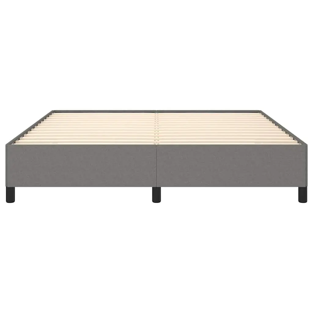 Grey Fabric Queen Bed Frame 152x203 cm for Comfort