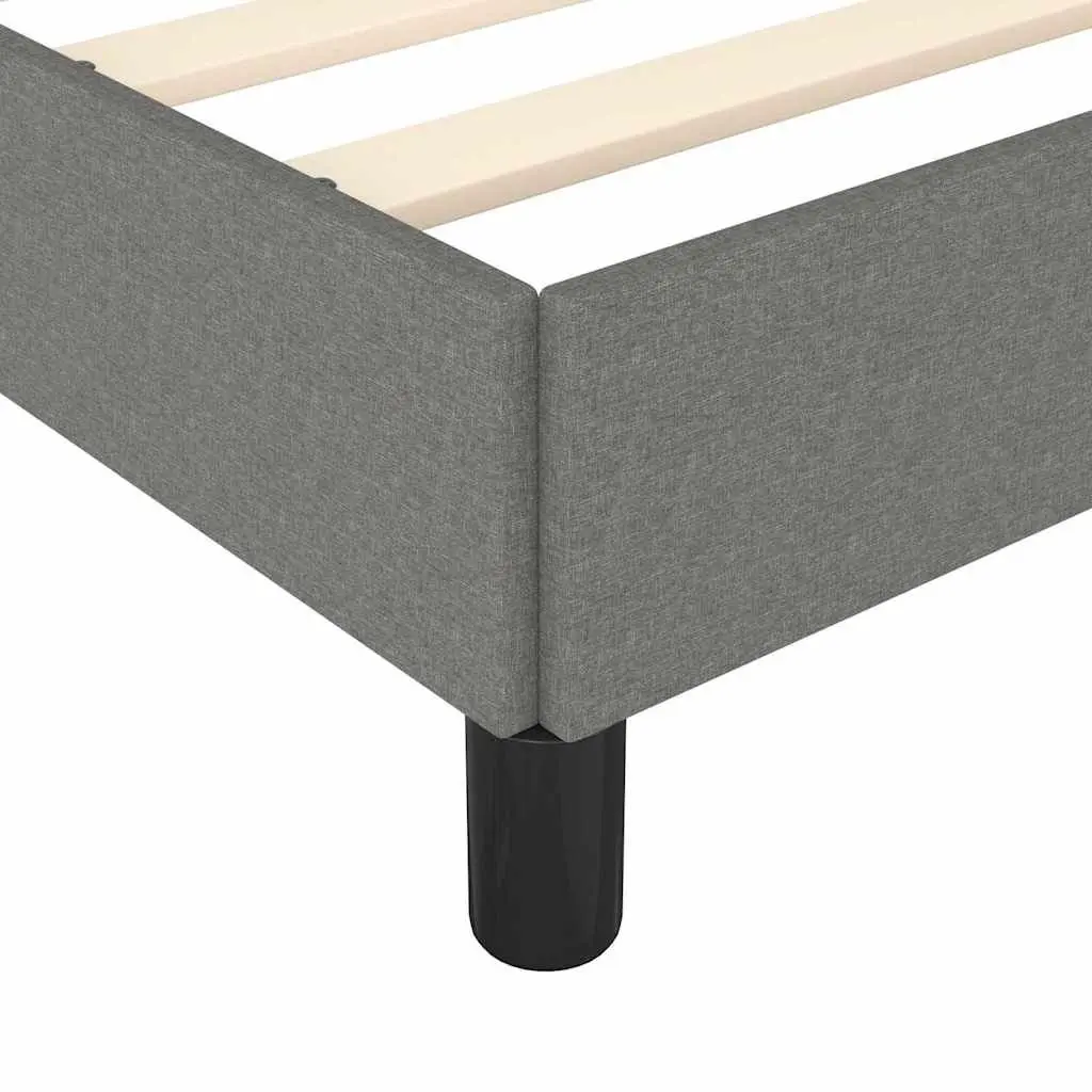 Grey Fabric Queen Bed Frame 152x203 cm for Comfort