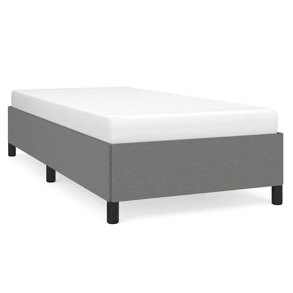 King Single Bed Frame in Grey Upholstery