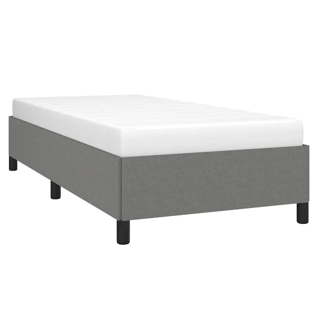 King Single Bed Frame in Grey Upholstery