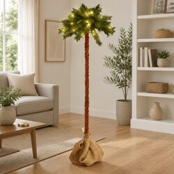 Sturdy 120cm Artificial Green Christmas Tree with LED Lights