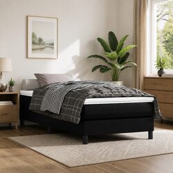 Premium Pocket Spring Mattress with Faux Leather Finish 90x190x20cm