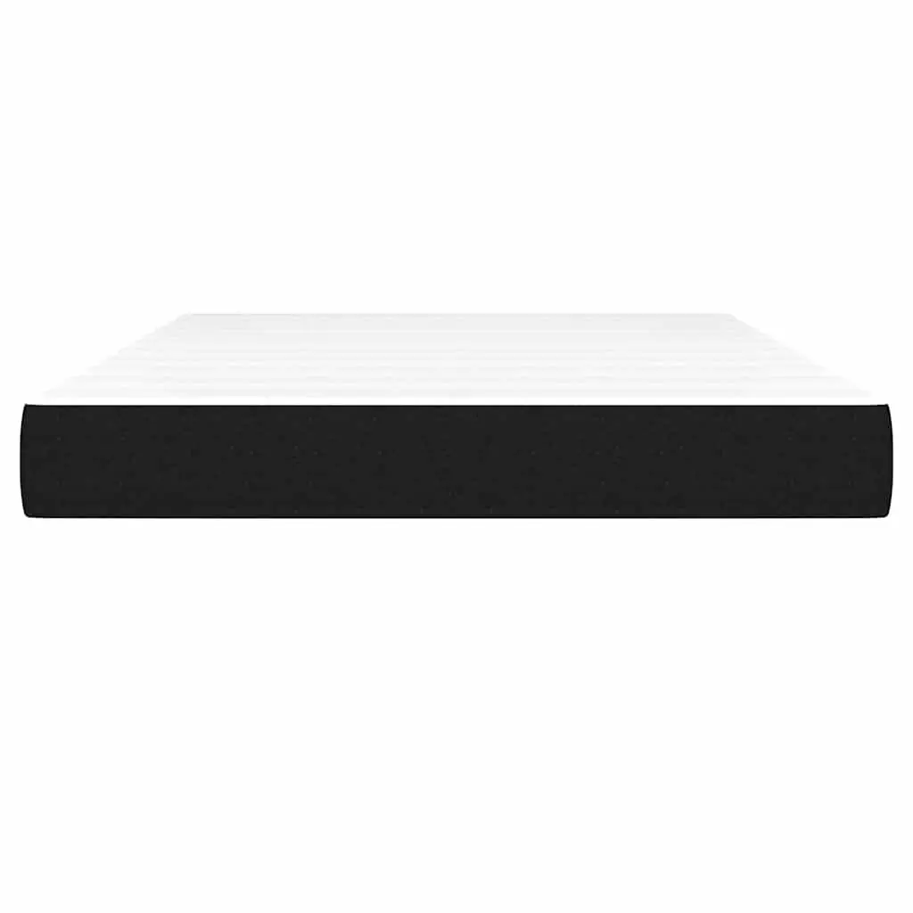 Pocket Spring Bed Mattress Fabric Medium Firmness Black 137x190x20 cm