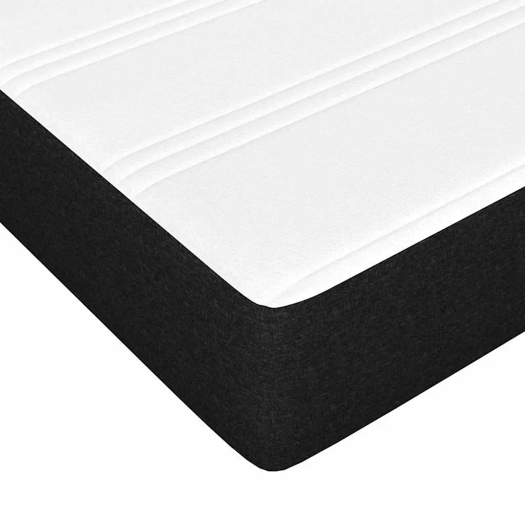 Pocket Spring Bed Mattress Fabric Medium Firmness Black 137x190x20 cm