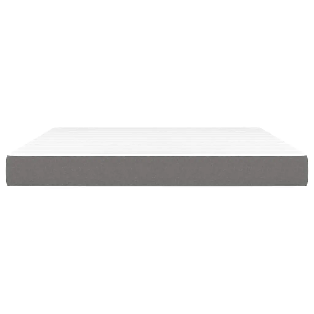 Queen Pocket Spring Bed Mattress Medium Firm Grey 152x203x20cm Fabric