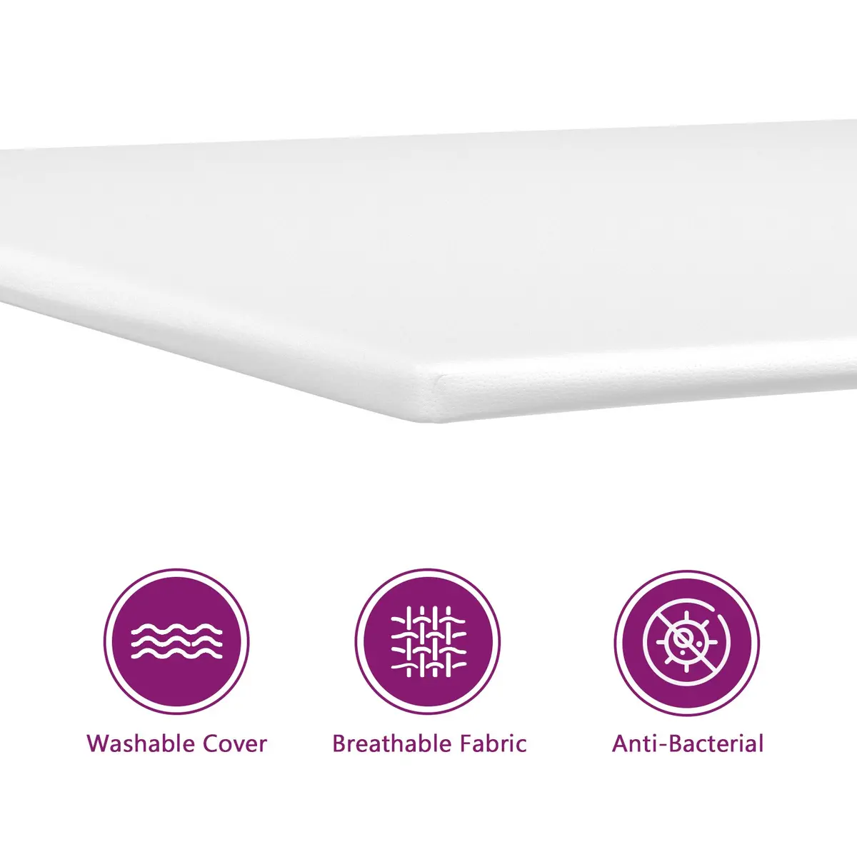 Queen Mattress Topper 152x203x5 cm Soft Foam