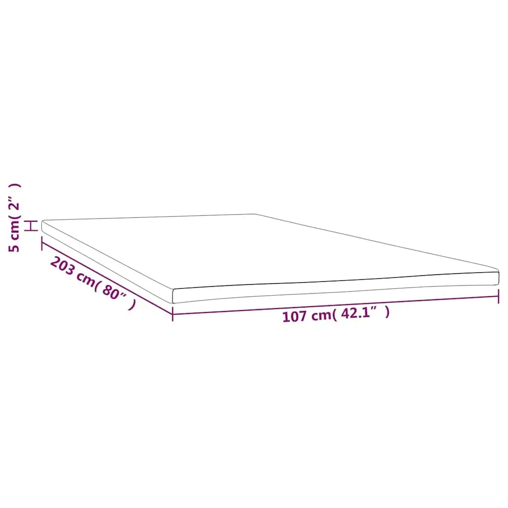 Soft Foam Mattress Topper 107x203x5cm Super Single