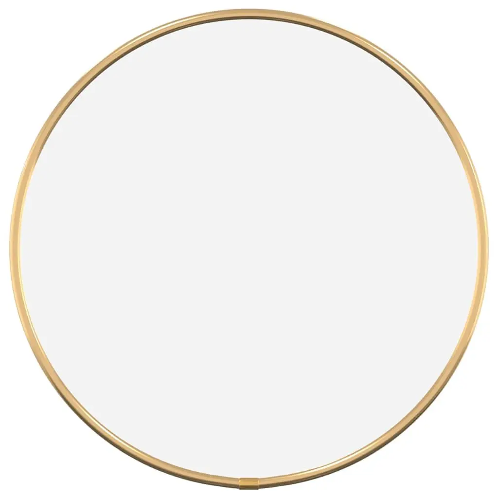 Round Wall Mirror Glass 30cm Diameter Gold