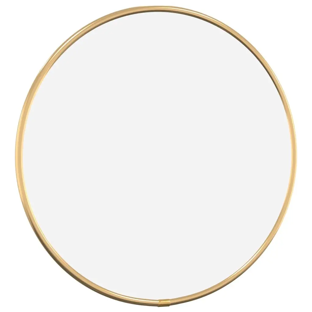 Round Wall Mirror Glass 30cm Diameter Gold