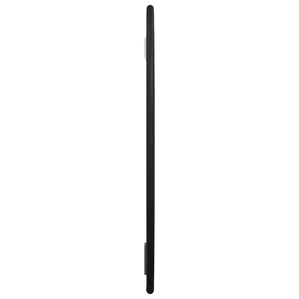 30cm Round Black Wall Mirror with Glass Frame