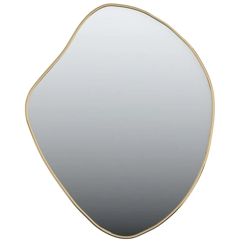 Gold Wall Mirror 60x50 cm Bedroom Bathroom Vanity Decorative Hanging Glass Frame