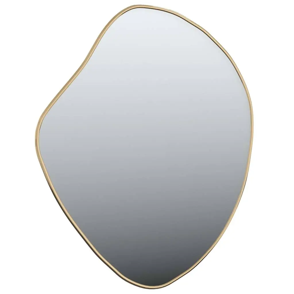 Gold Wall Mirror 60x50 cm Bedroom Bathroom Vanity Decorative Hanging Glass Frame