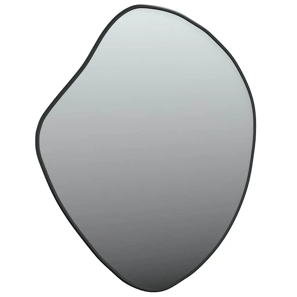 Wall Mirror Black 60x50 cm Glass Vanity Bathroom Bedroom Hallway Home Decor