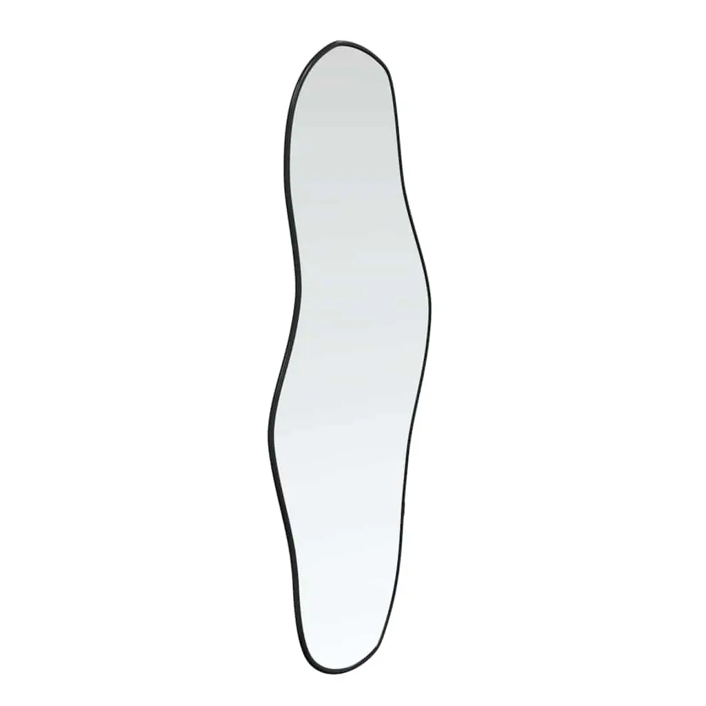 Black Wall Mirror 90x40 cm with PVC Frame