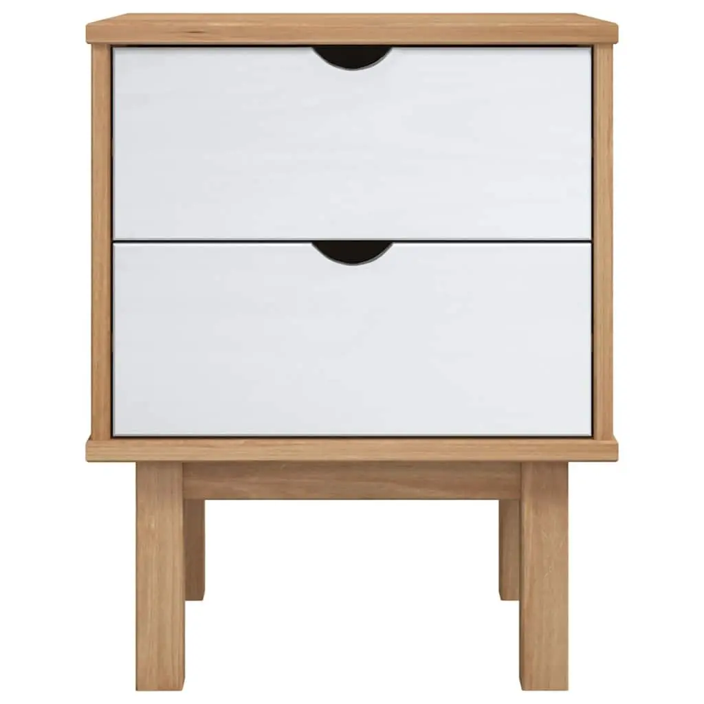 Scandinavian-Style Bedside Cabinet with Storage Drawers