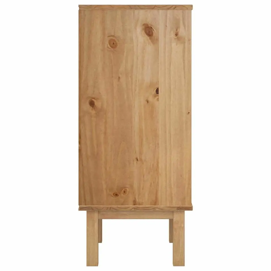 Drawer Cabinet 45x39x90cm Solid Pine Wood Chest of Drawers 4 Drawer Storage