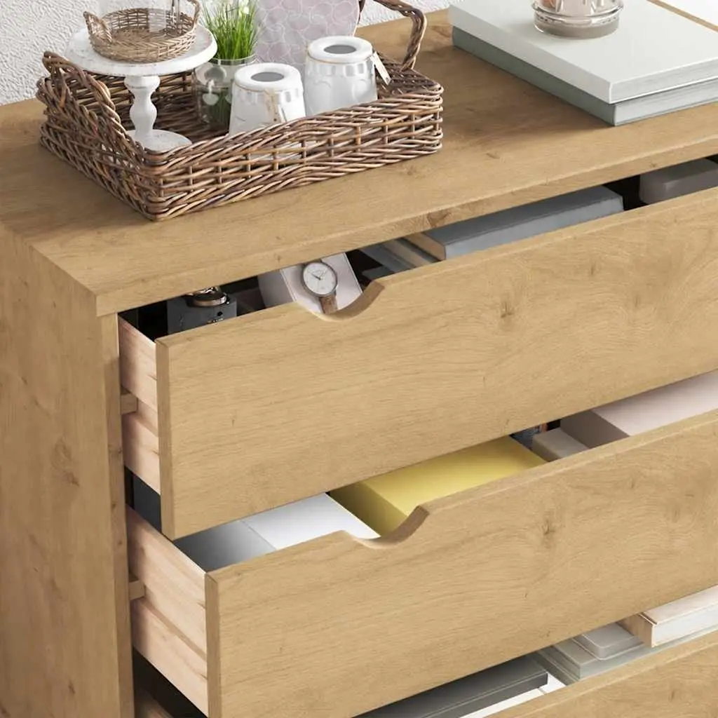 Solid Pine Drawer Cabinet with 4 Spacious Drawers