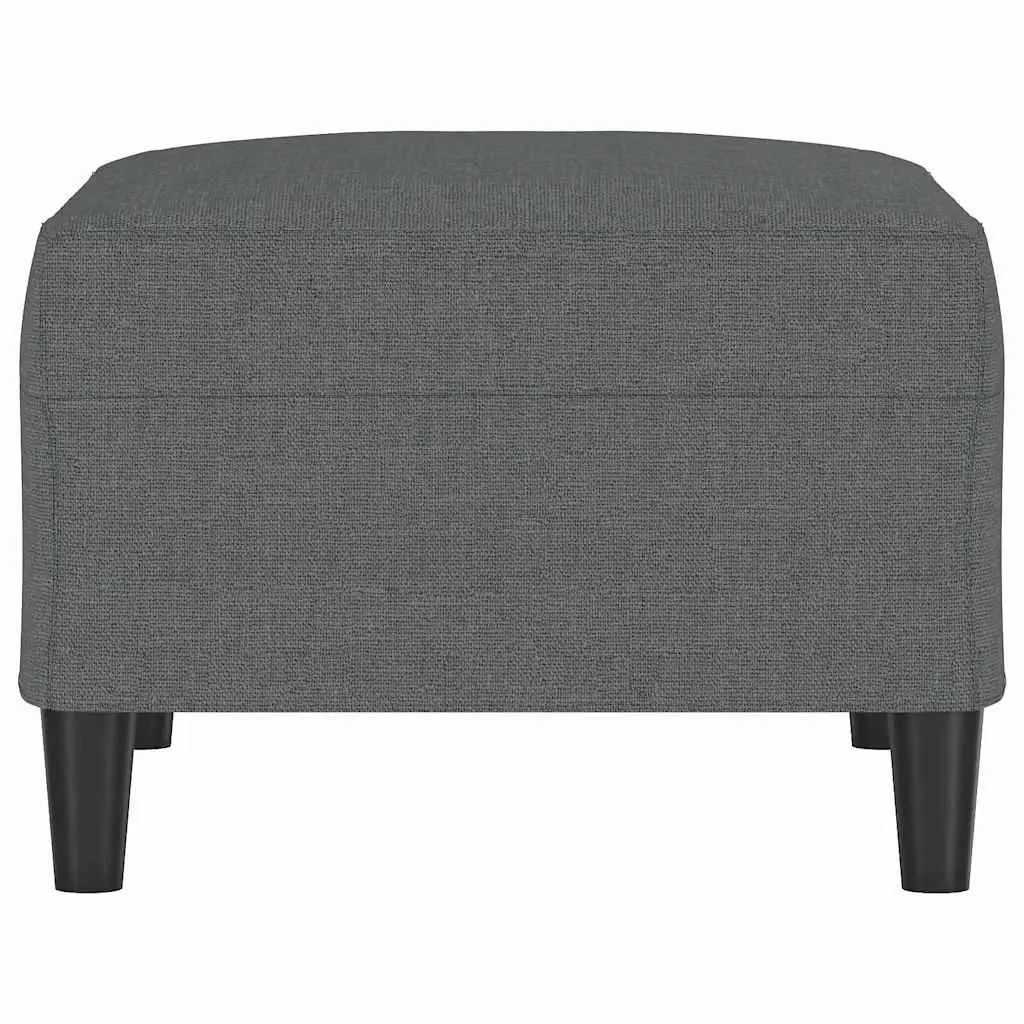 Footstool Plywood Dark Grey Fabric 70L x 55W x 41H cm