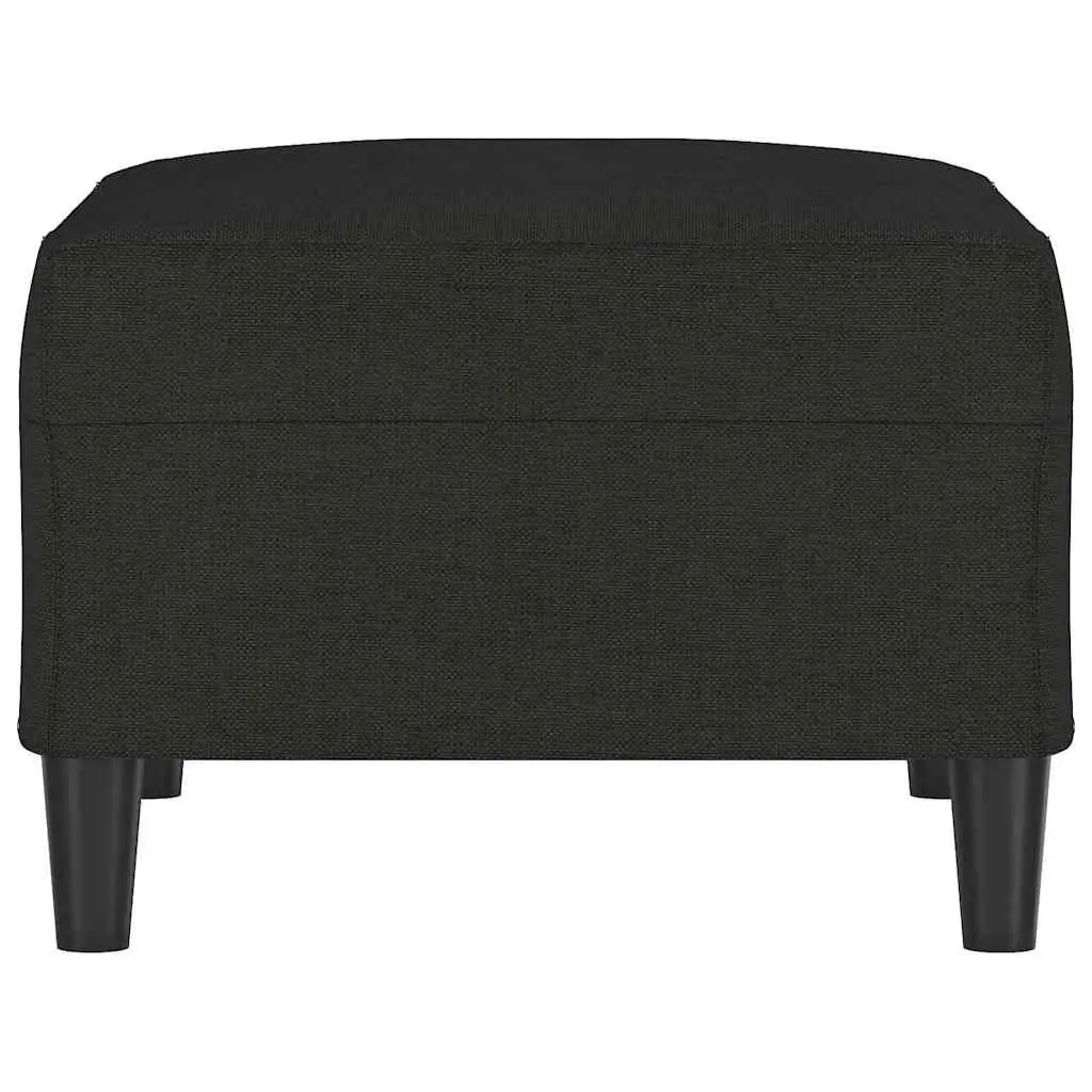 Black Footstool 70x55x41 cm for Living Spaces