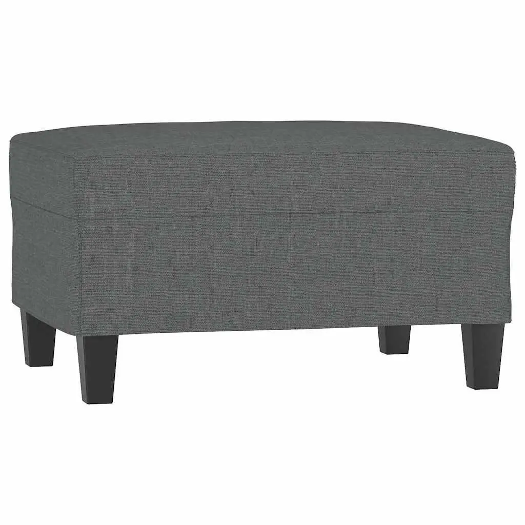 Footstool Fabric Dark Grey 70x55x41cm