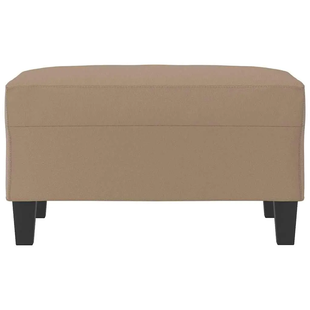 Footstool Faux Leather Compact Brown Plywood 70 x 55 x 41 cm
