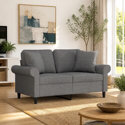 Durable Grey Throw Pillows 40x40 cm - 2 pcs