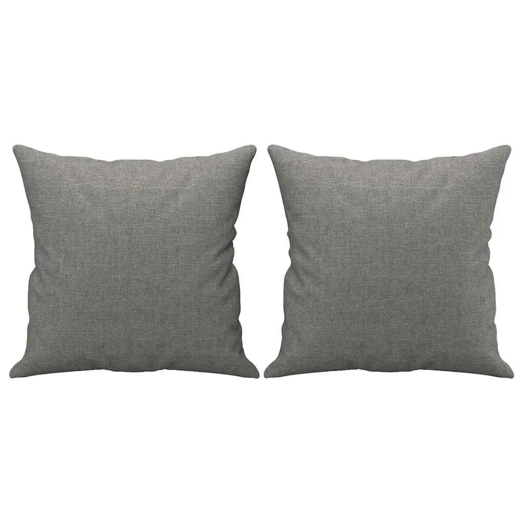 Throw Pillows 2 pcs Grey 40x40 cm Square Cushions Sofa Couch Home Decor