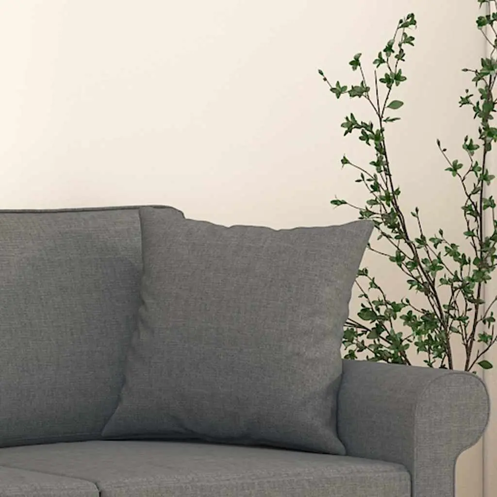 Throw Pillows 2 pcs Grey 40x40 cm Square Cushions Sofa Couch Home Decor