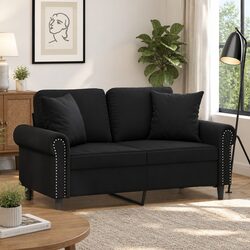 Luxurious Black Velvet Throw Pillows – 2 Pieces 40x40 cm